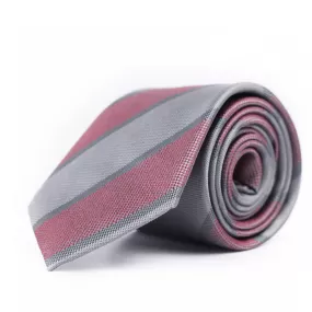 Grey Striped Tie