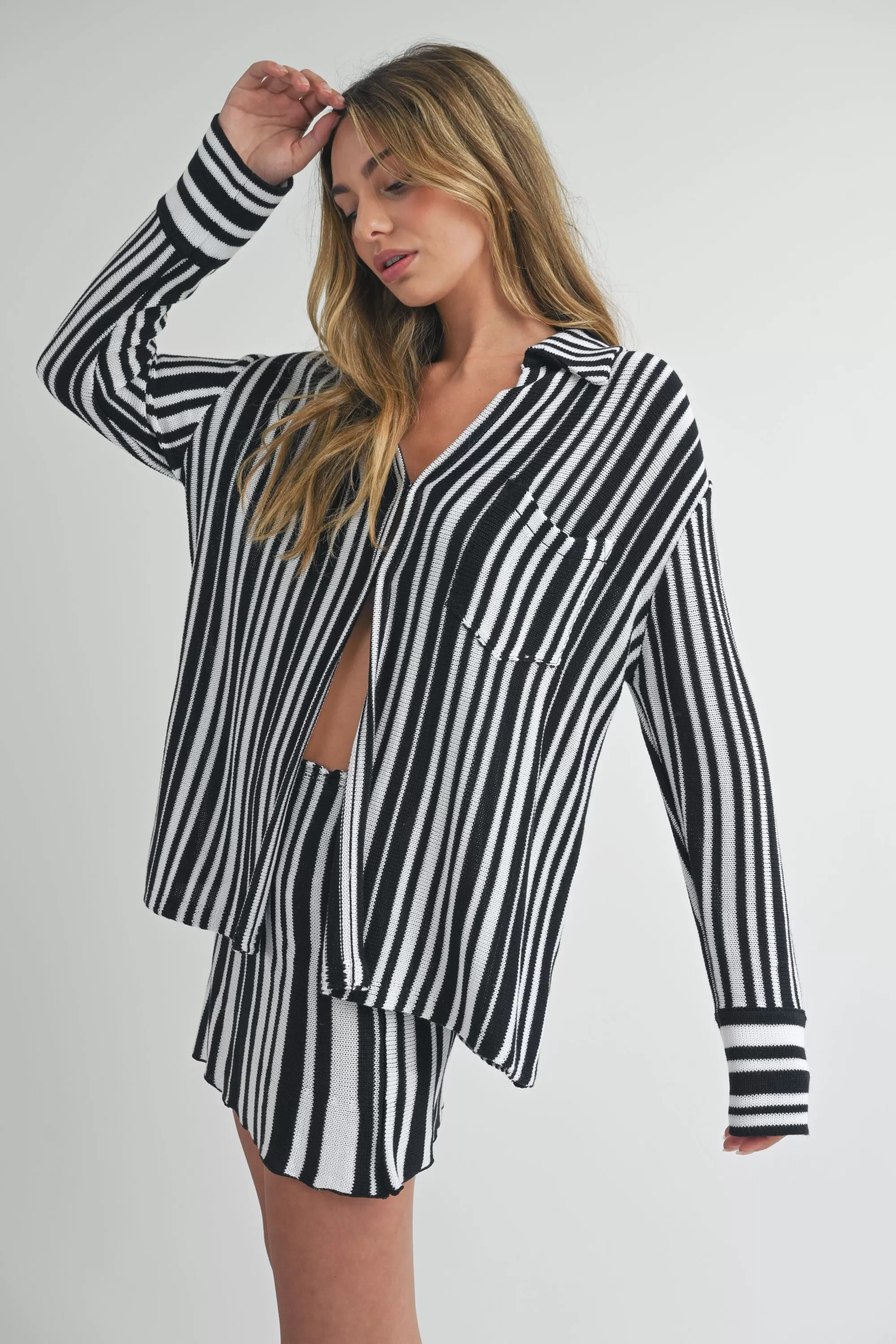 Half Moon Striped Top