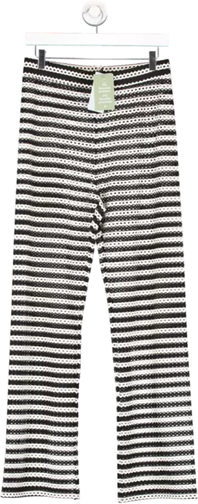 H&M Black Hole-patterned Beach Trousers UK S