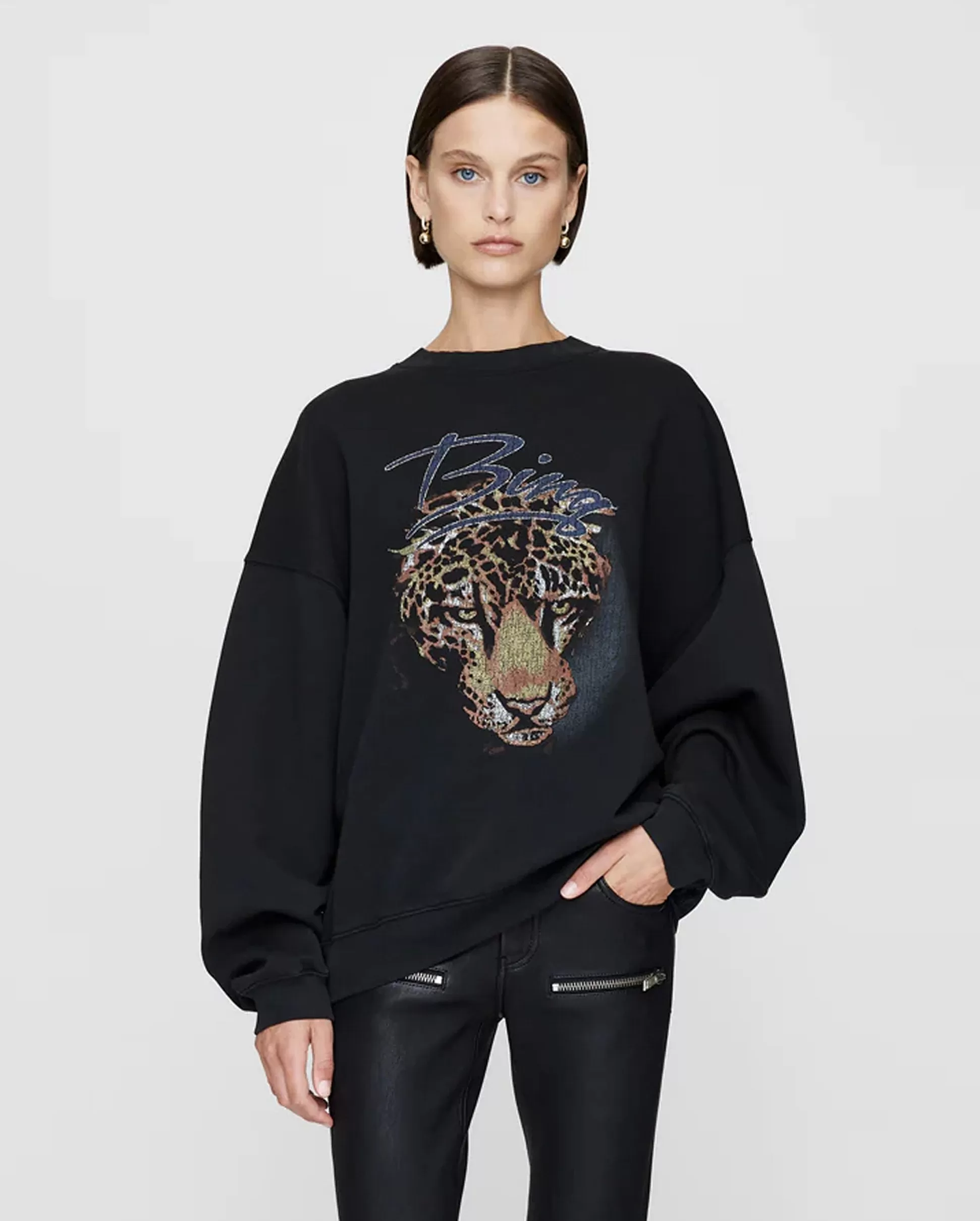 HARVEY CREW LEOPARD / VINTAGE BLACK