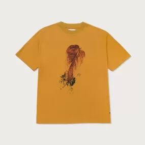 HTG LEAF SS TEE MUSTARD