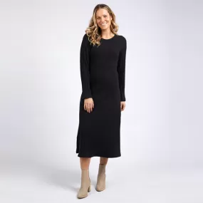 Huntleigh Rib Dress - Black