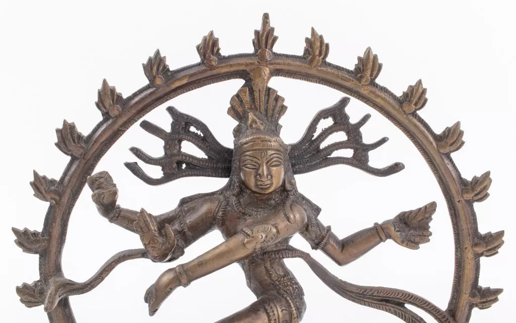 Indian Gilt Bronze Statue of Shiva Nataraja