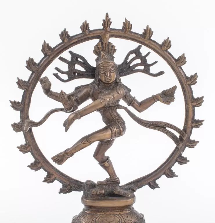 Indian Gilt Bronze Statue of Shiva Nataraja