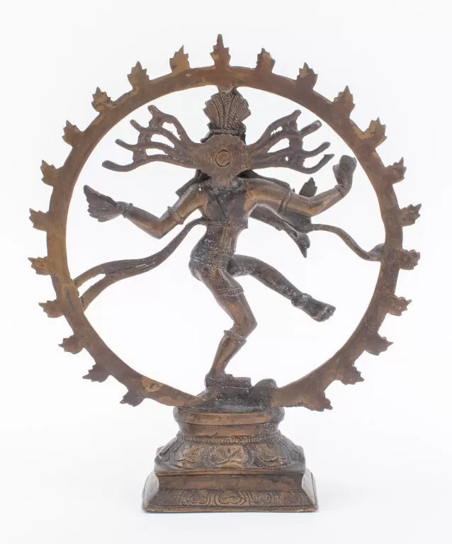 Indian Gilt Bronze Statue of Shiva Nataraja