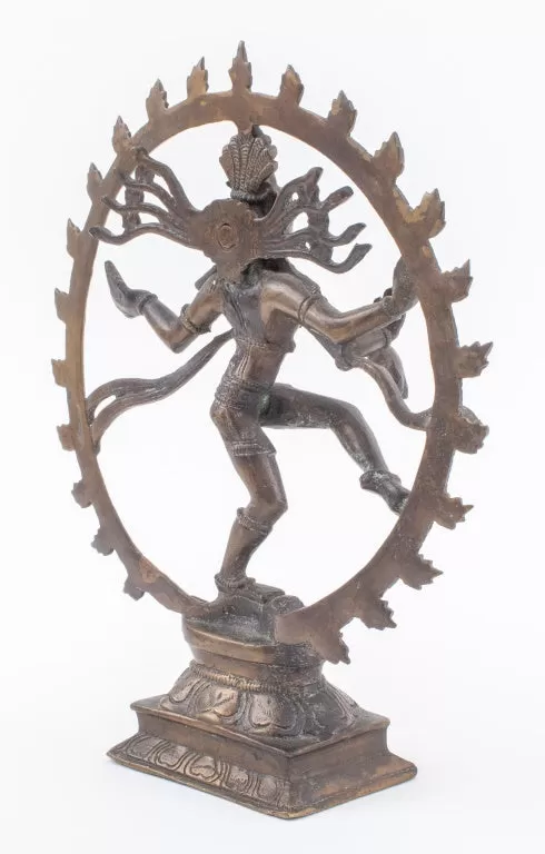 Indian Gilt Bronze Statue of Shiva Nataraja