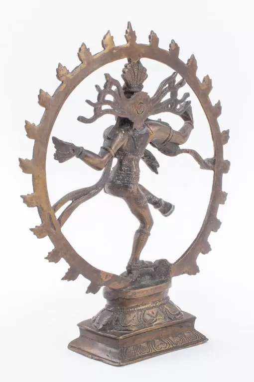 Indian Gilt Bronze Statue of Shiva Nataraja