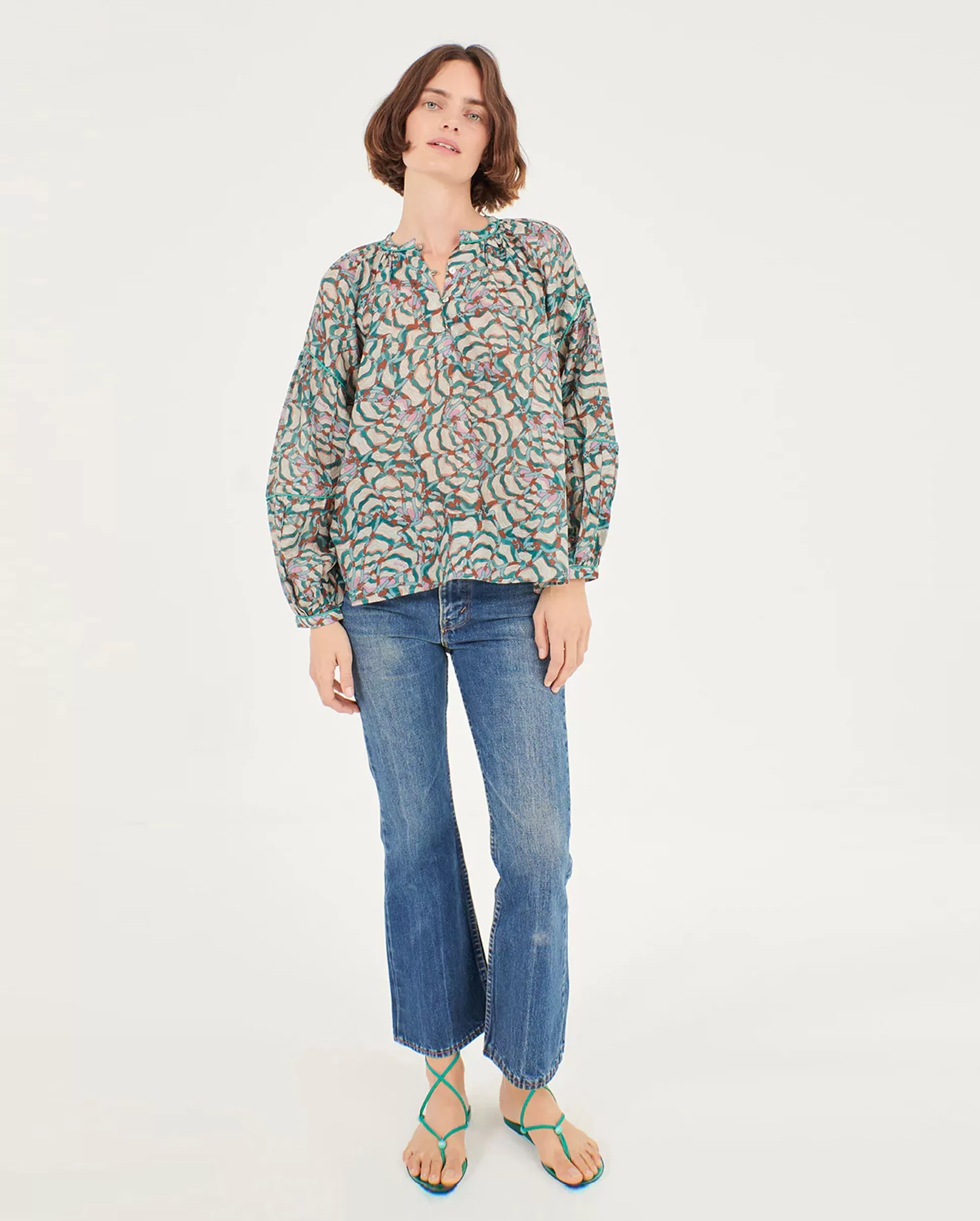 IVY BLOUSE / NOTT BLUE