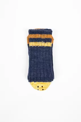 Ivy Smiley Sock Navy