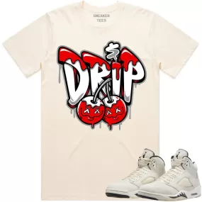 Jordan Retro 5 Sail 5s Shirt to Match - RED MONEY DRIP