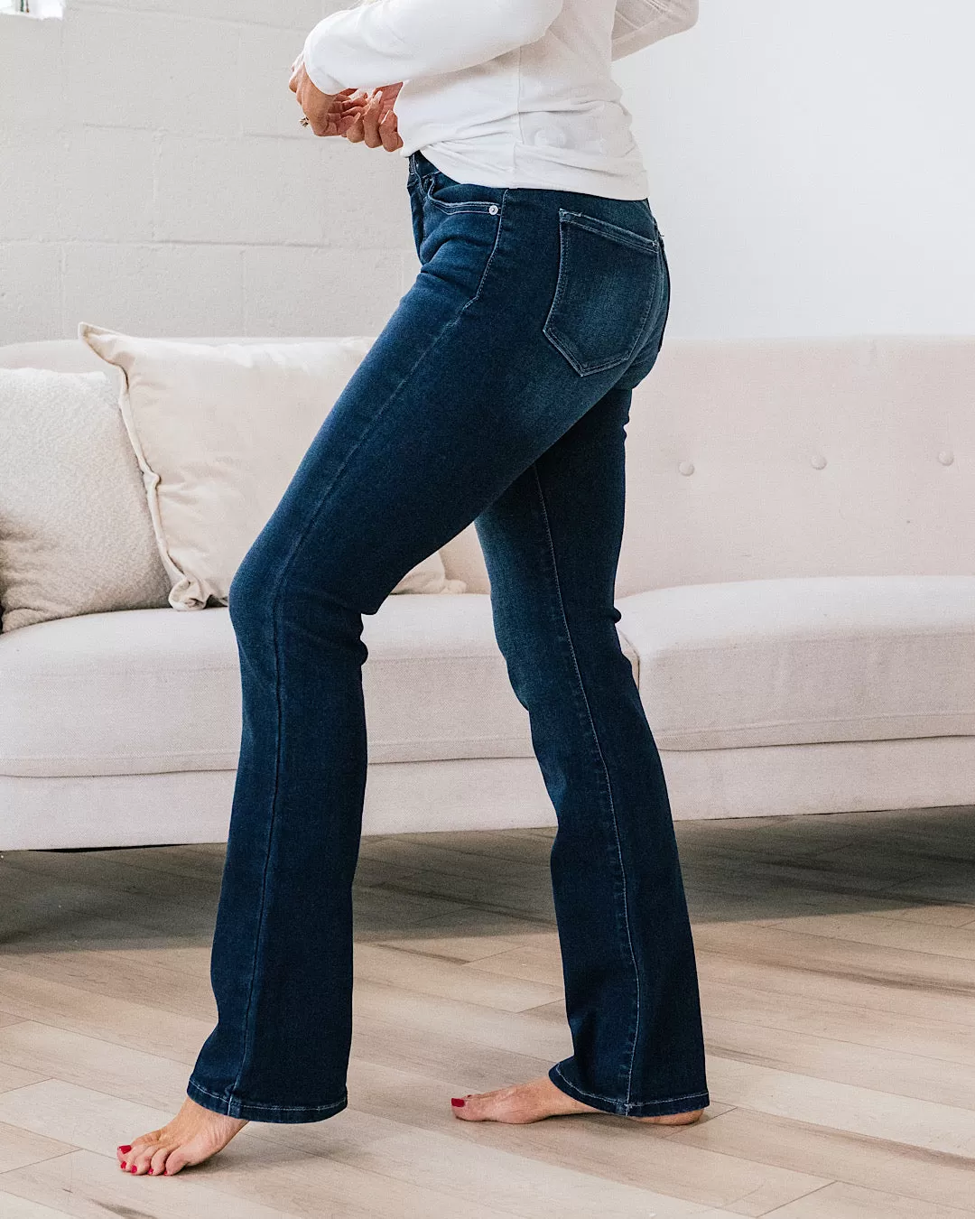 KanCan Jene Non Distressed Skinny Bootcut Jeans