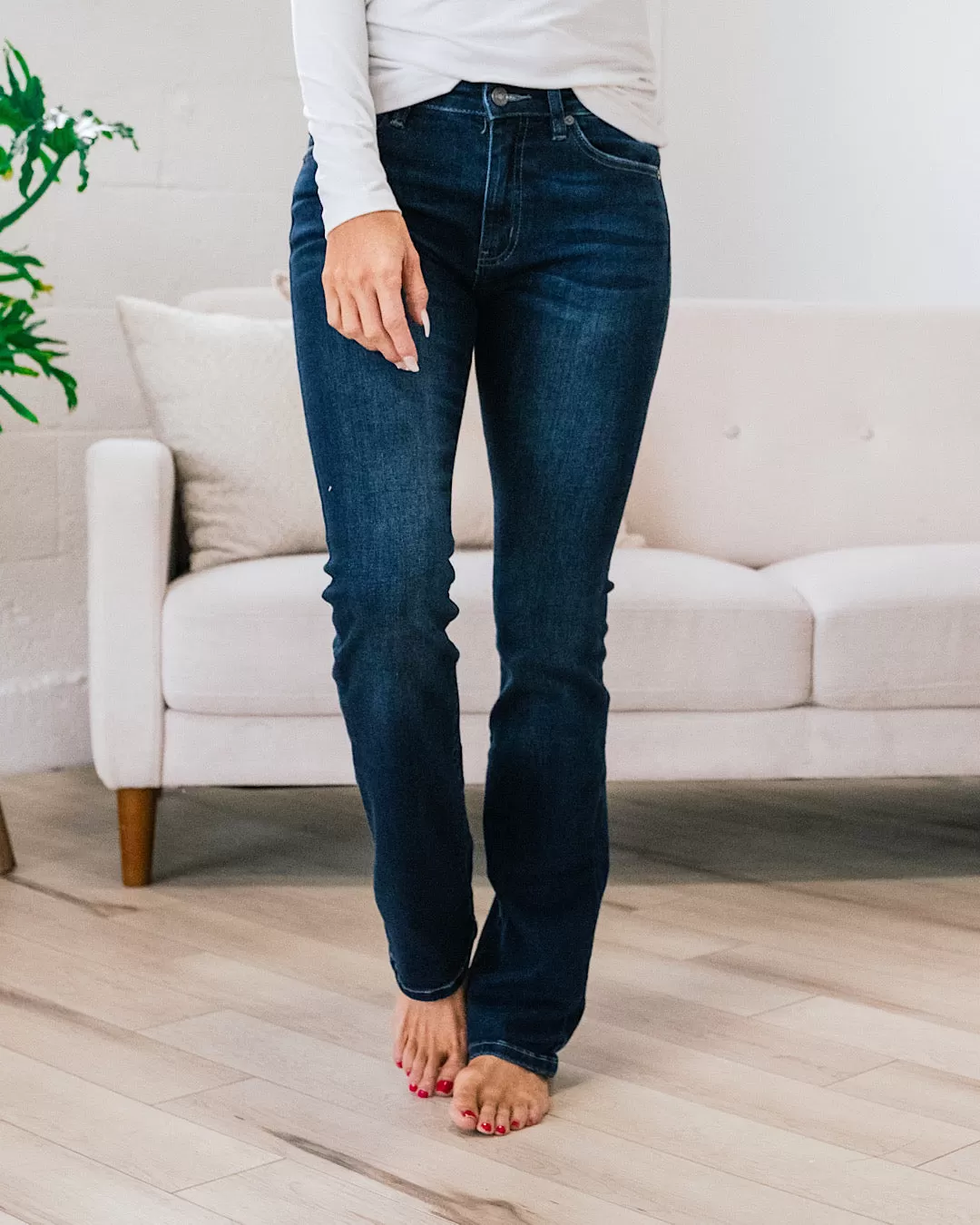 KanCan Jene Non Distressed Skinny Bootcut Jeans