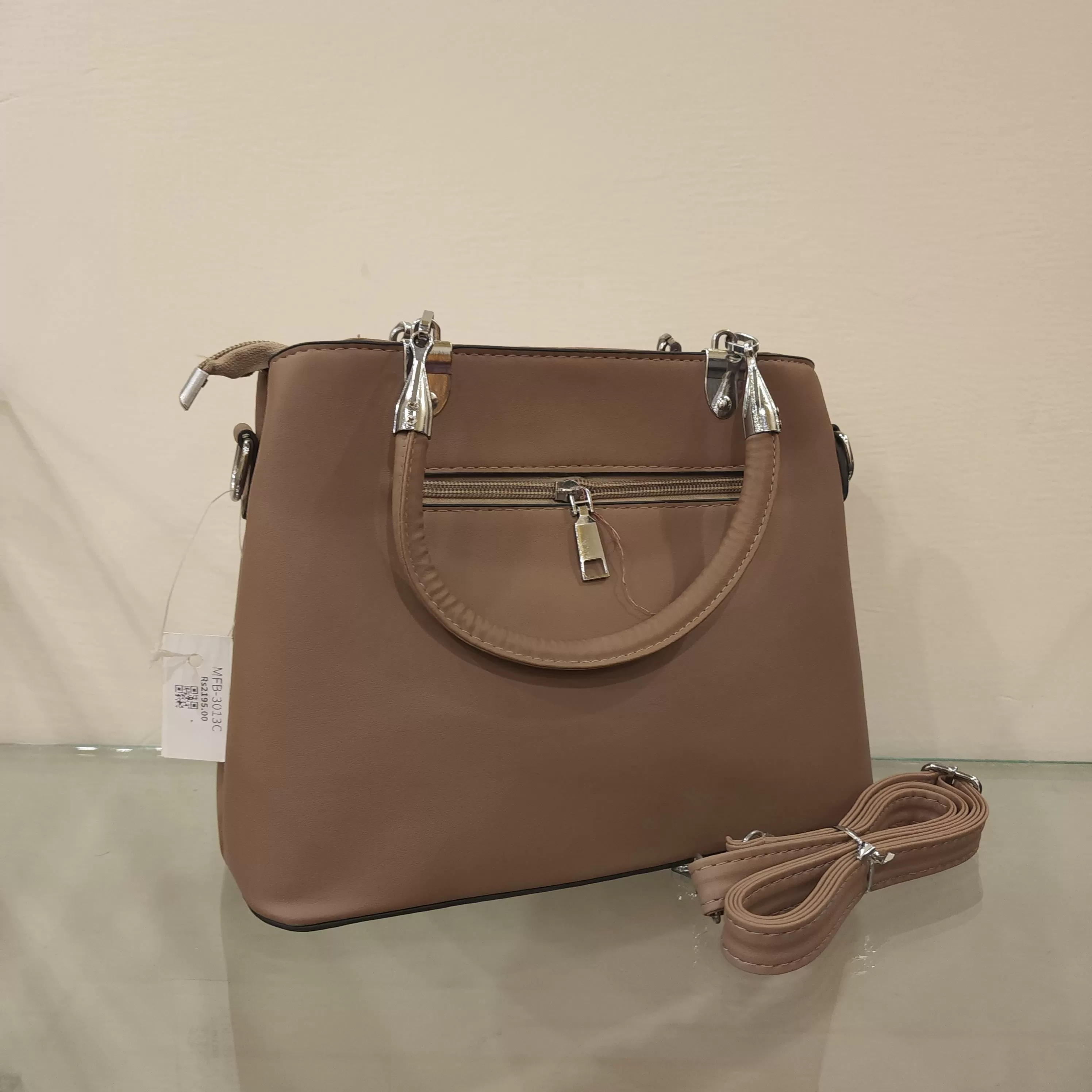 Khaki Casual Handbag