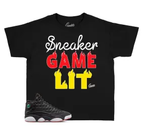 Kids Playoff 13 hirt - Sneaker Game - Black