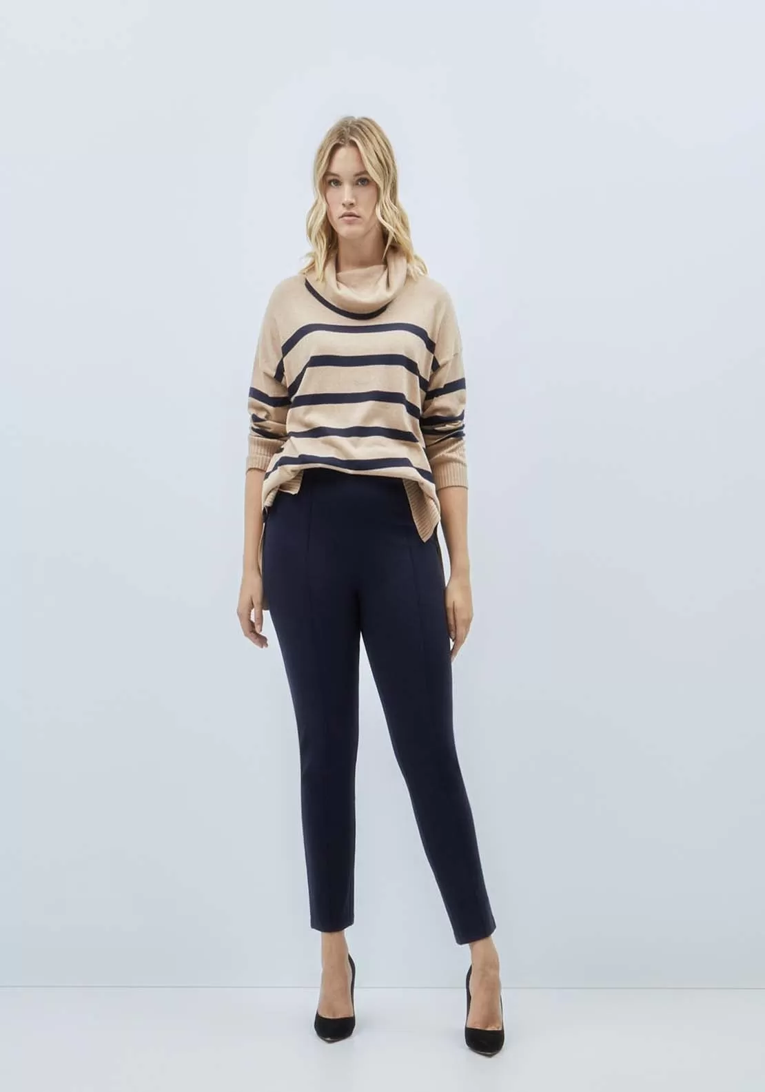 Knit Leggin Trousers - Blue