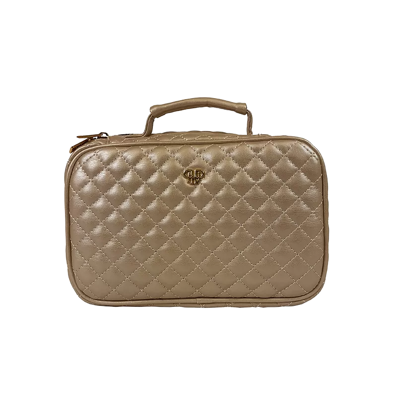 Lexi Travel Organizer - Gold Quilted