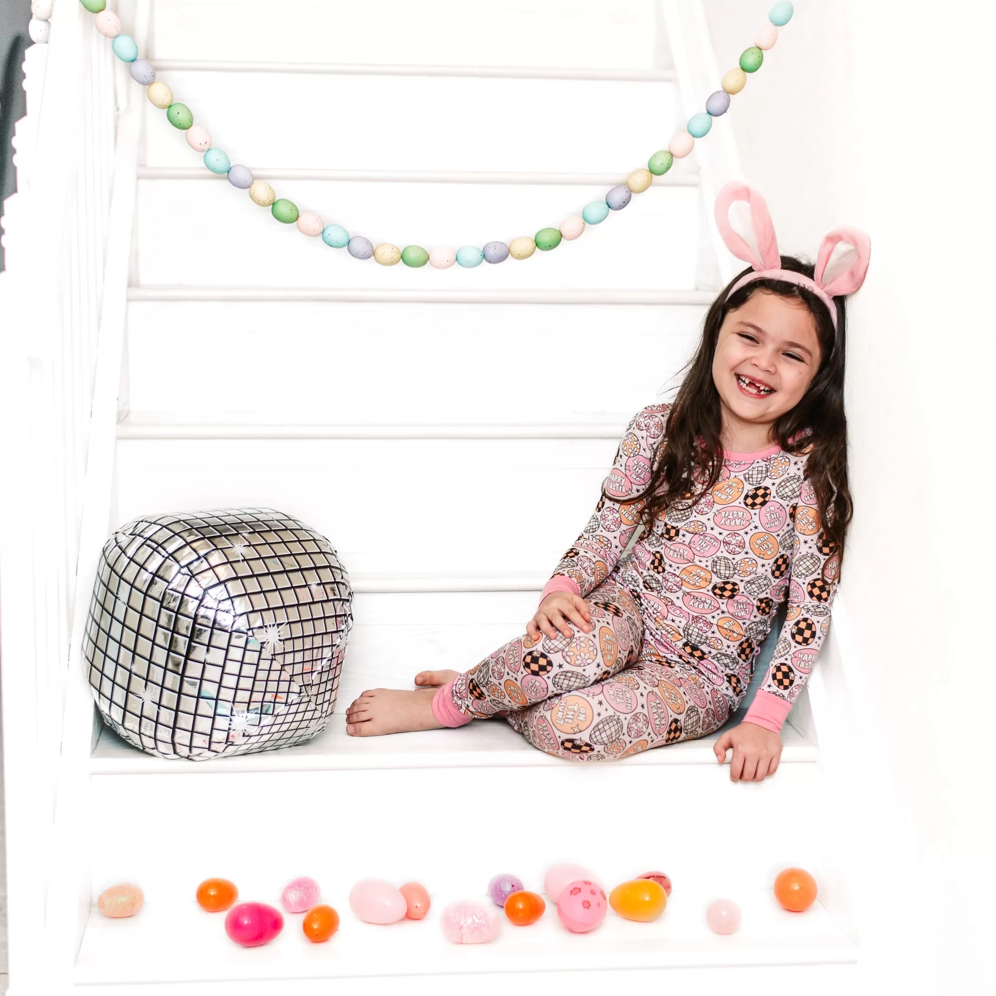 LONG SLEEVE 2 PIECE SETS- Easter Eggs