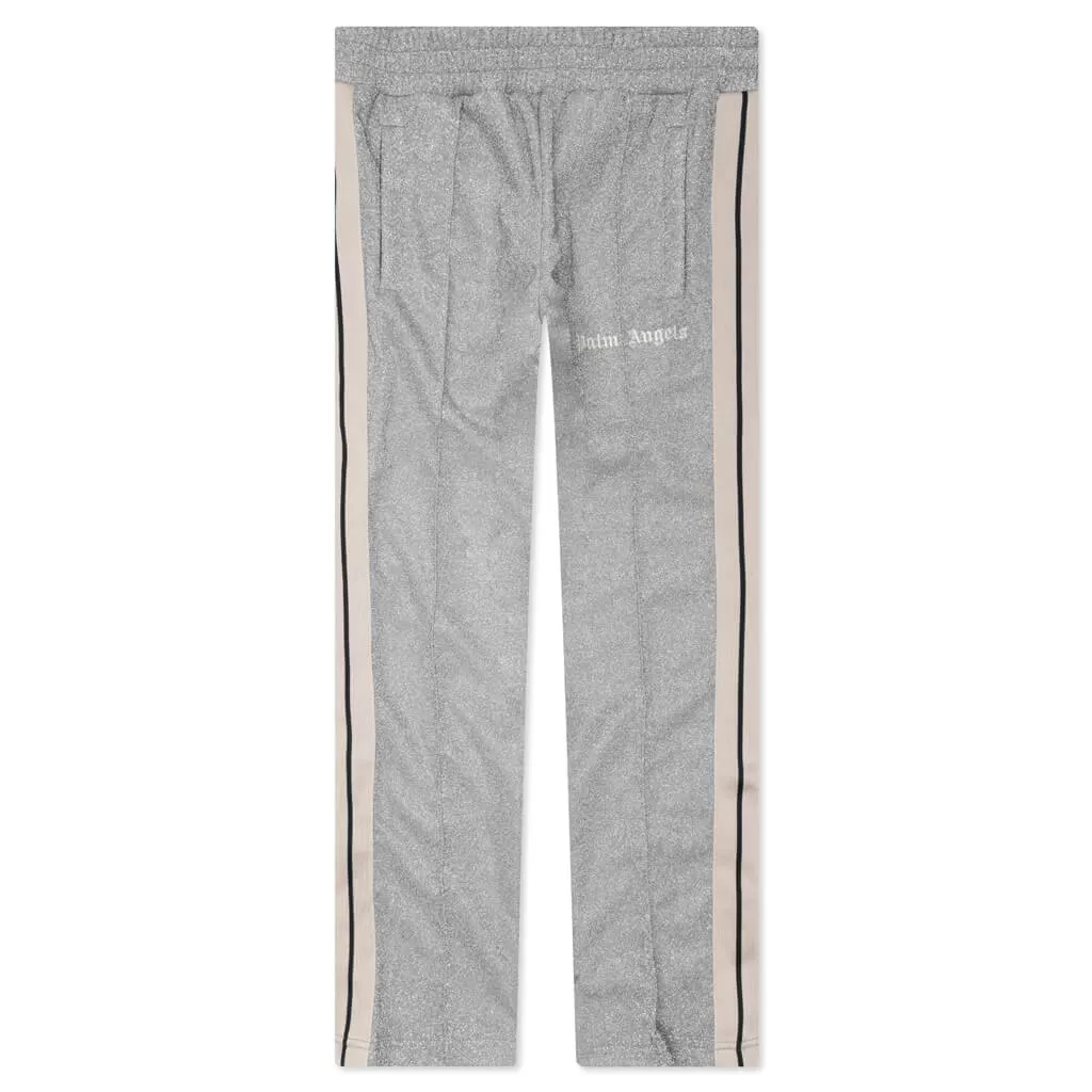 Lurex Track Pants - Silver/Off-White