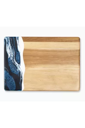 Lynnie Cheeseboard - Mini Navy White Metallic