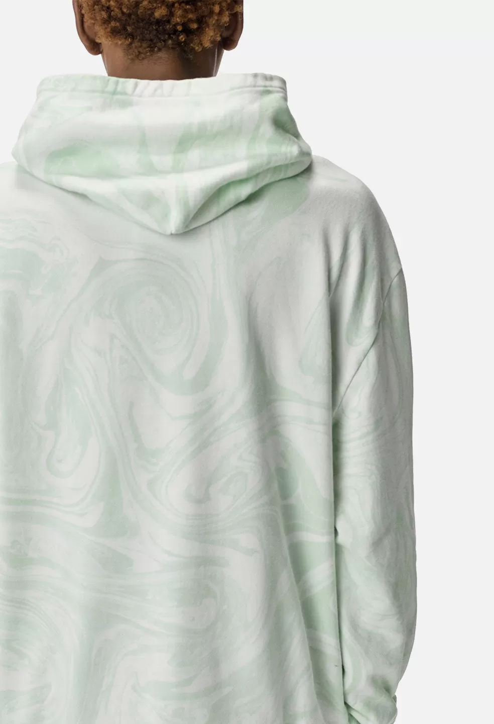 Marble Dye Hoodie / Mint