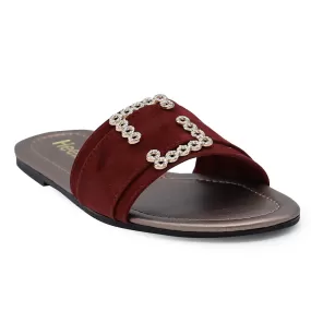 Maroon Casual Slipper 000333