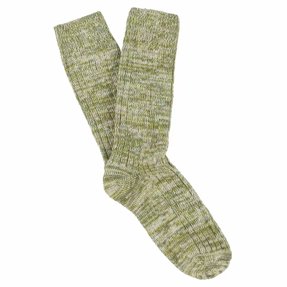 Melange Socks Green / Yellow