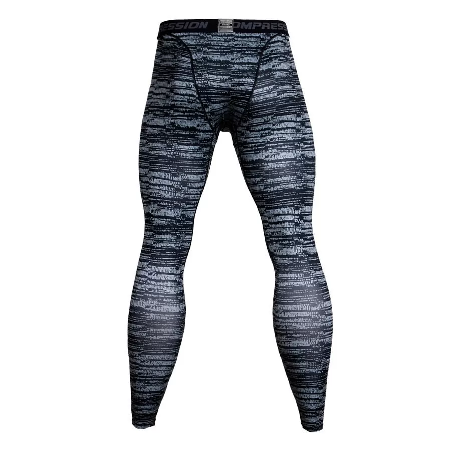 Men's Camouflage 'Slate' Compression Leggings Spats