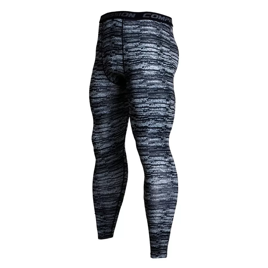 Men's Camouflage 'Slate' Compression Leggings Spats