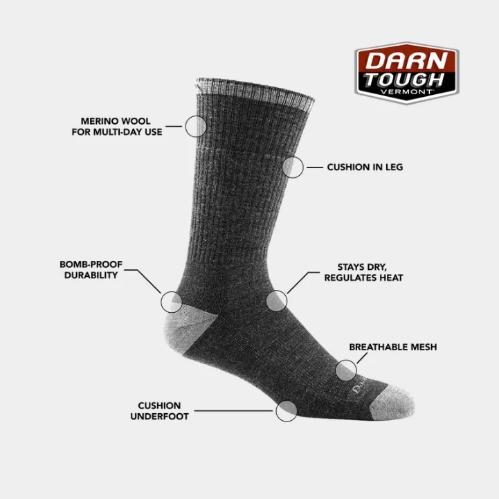 Men's Darn Tough John Henry Boot Midweight Work Sock 3-Pack - Gravel