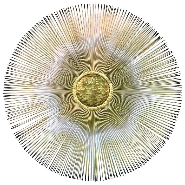 Mid-Century Modern Curtis Jere Sunburst Wall-Mounted Sculpture