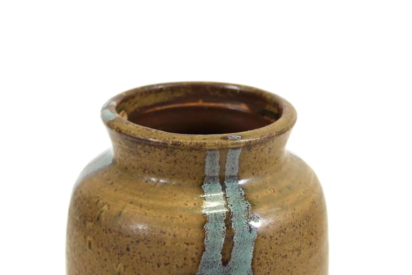 Mid-Century Modern Glazed Studio Pottery Vase