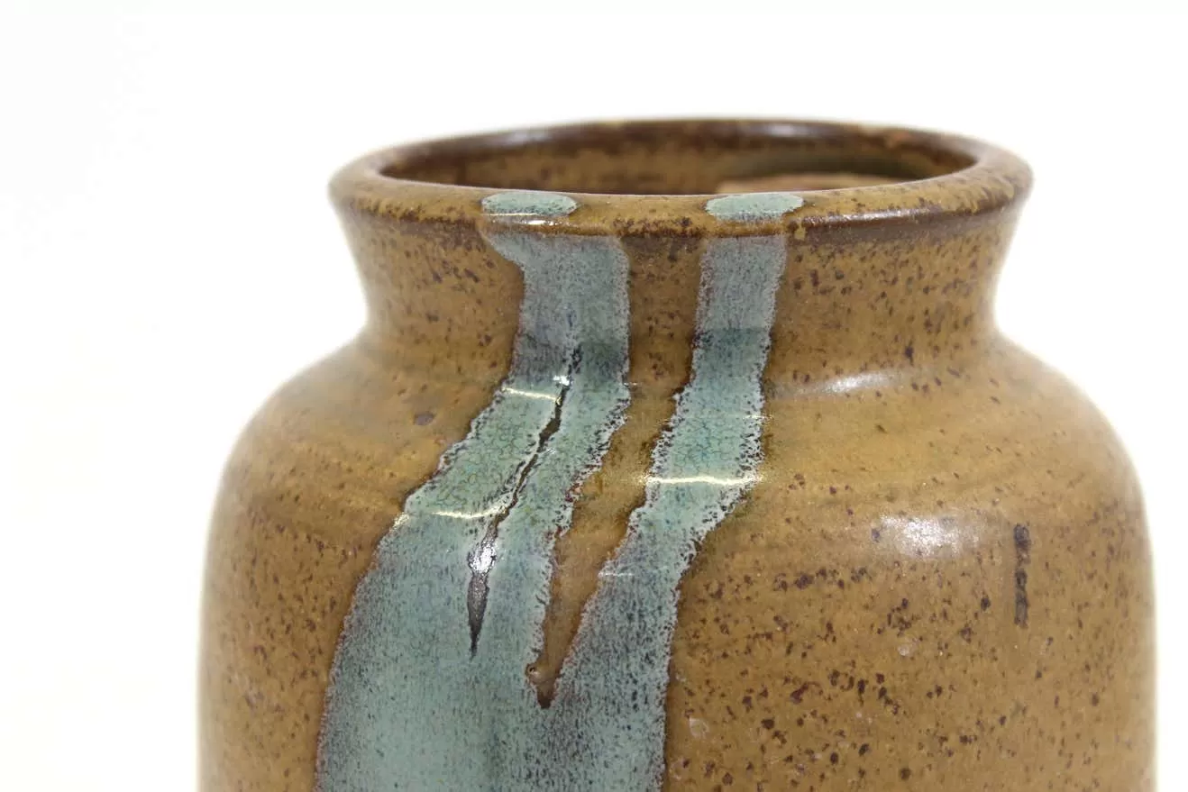 Mid-Century Modern Glazed Studio Pottery Vase