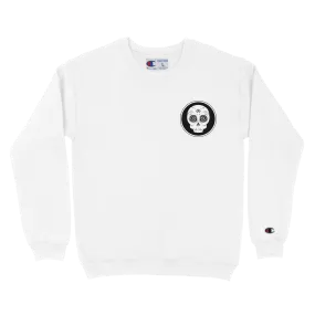 Midnight Skateboading - CRYPTNOSIS SKULL LOGO CHAMPION® CREWNECK SWEATSHIRT