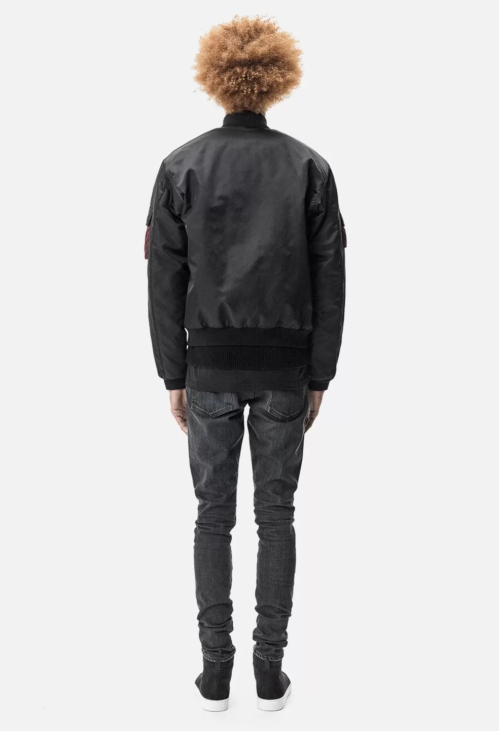 Mock Flight Jacket / Black