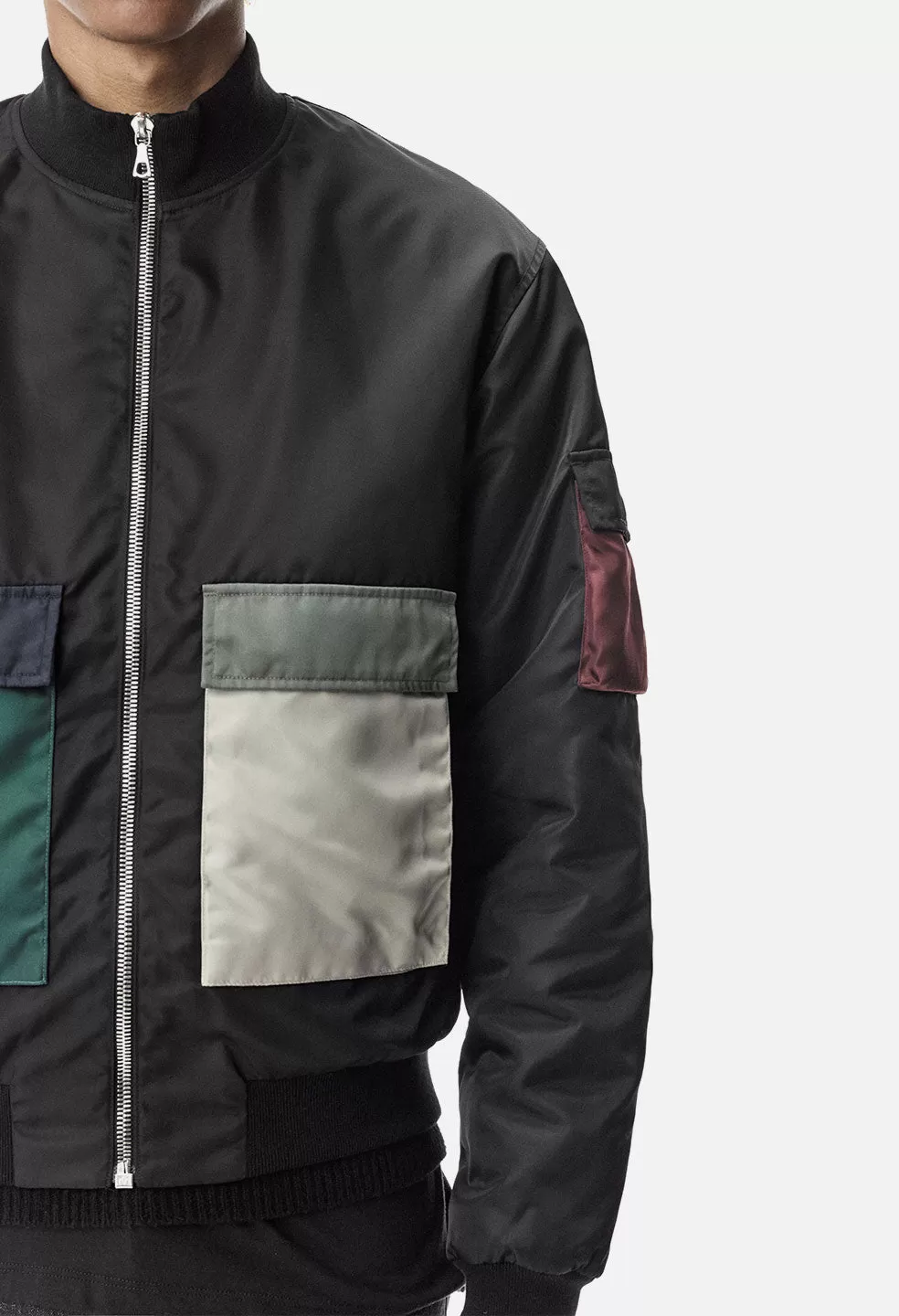 Mock Flight Jacket / Black