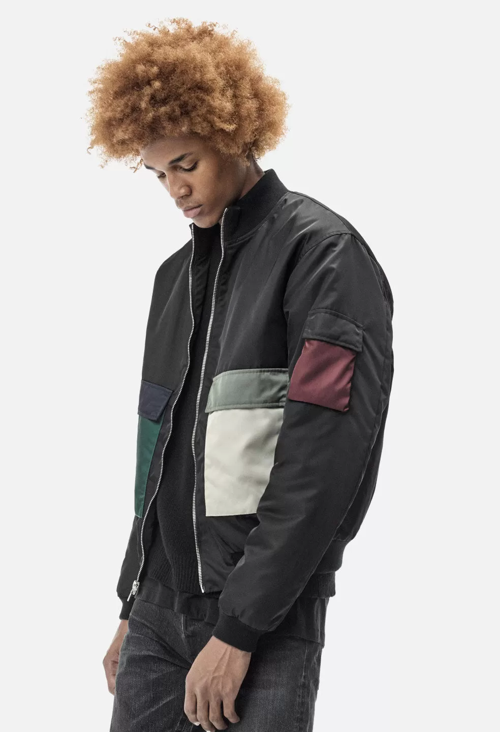 Mock Flight Jacket / Black