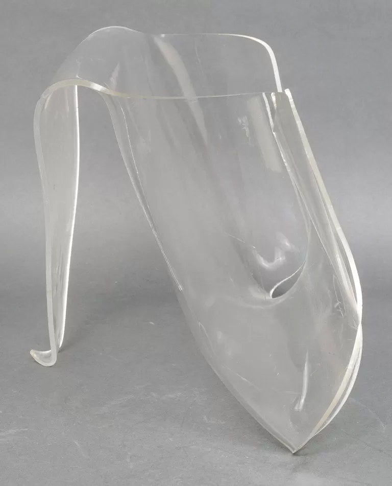 Modern Lucite Envelope Magazine Holder