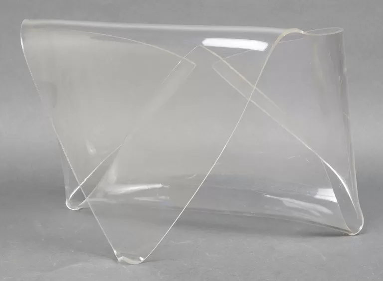 Modern Lucite Envelope Magazine Holder