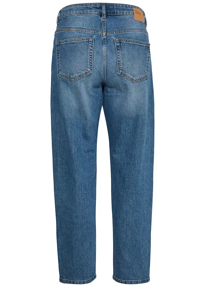 My Essential Wardrobe The Mommy Jeans - Medium Blue Retro Wash