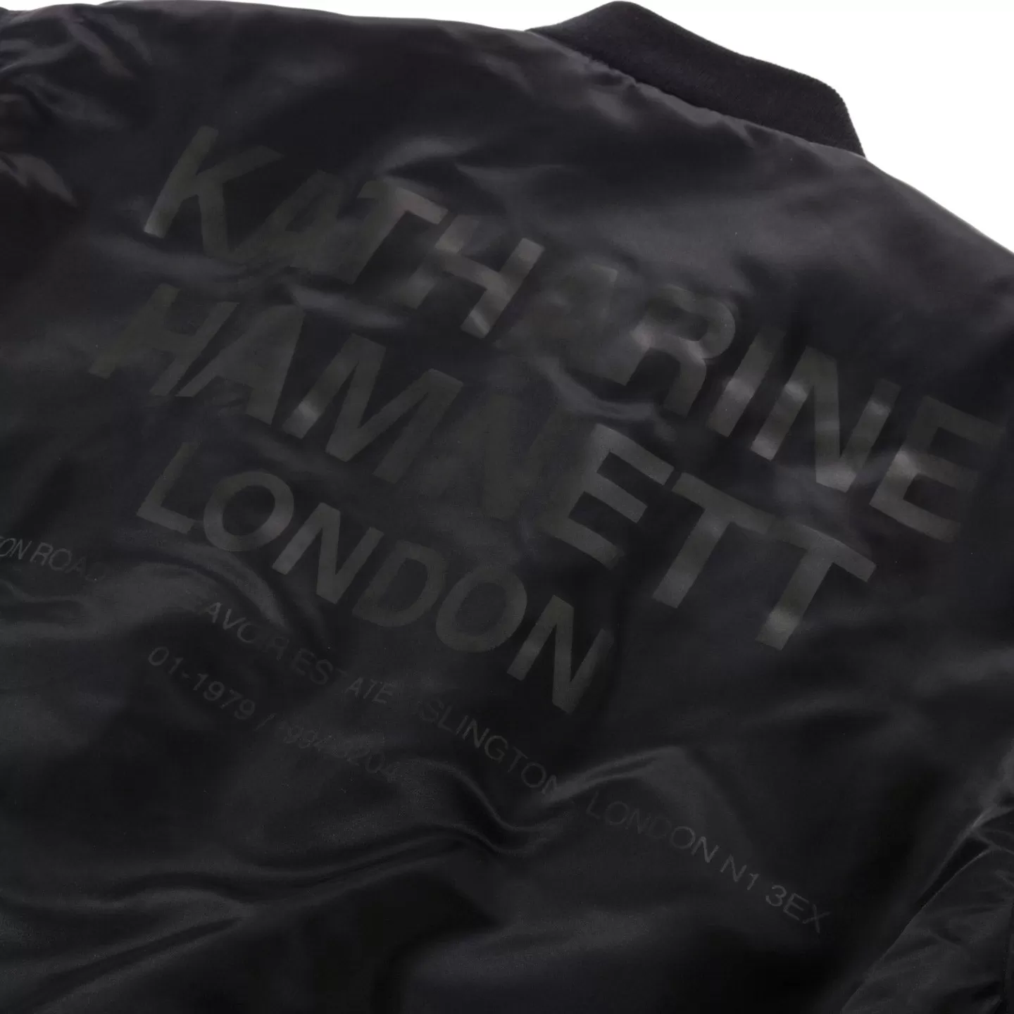 NEIGHBORHOOD KATHARINE HAMNETT MA-1 JACKET BLACK