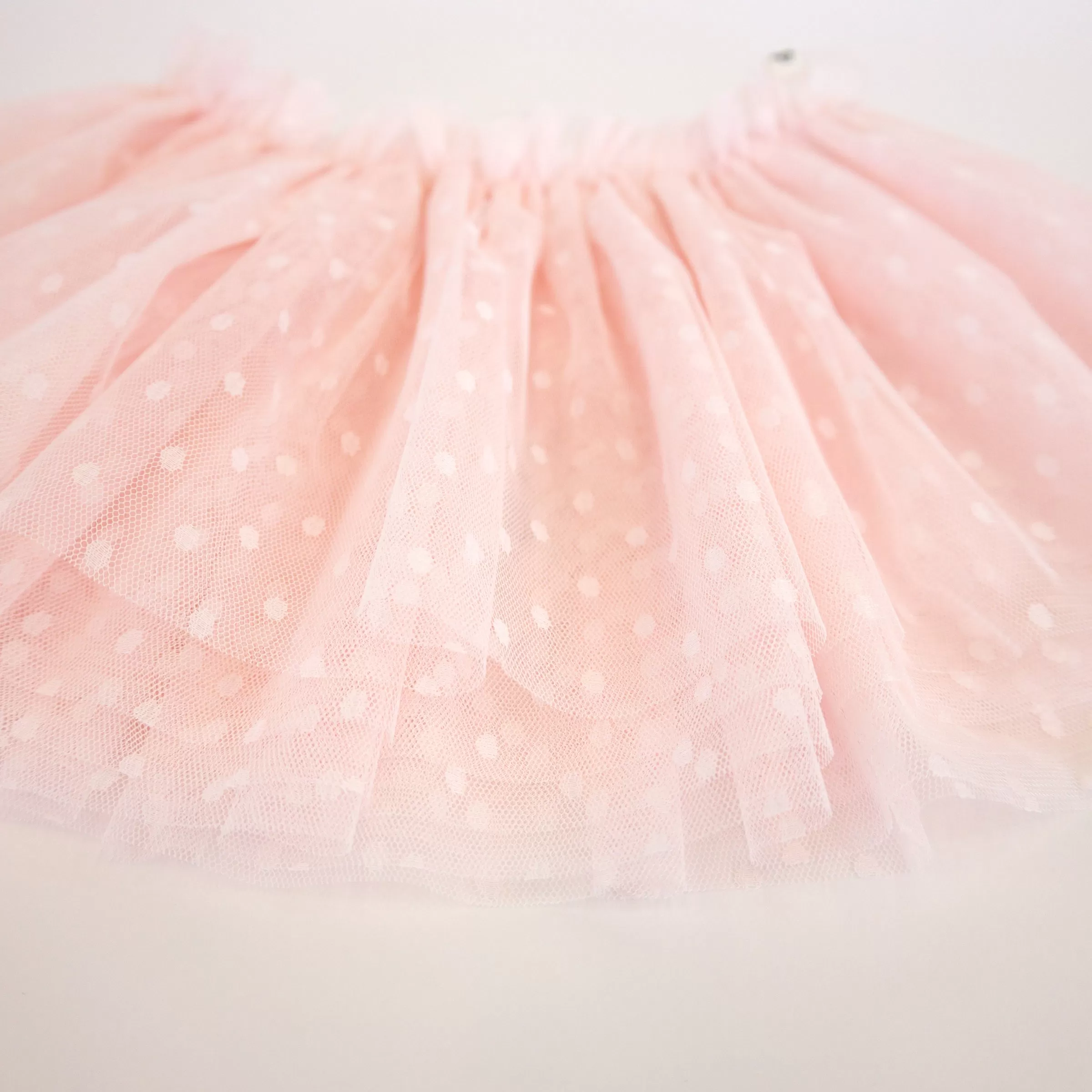 oh baby! Dotted Mesh Frill Tutu Skirt - Pale Pink