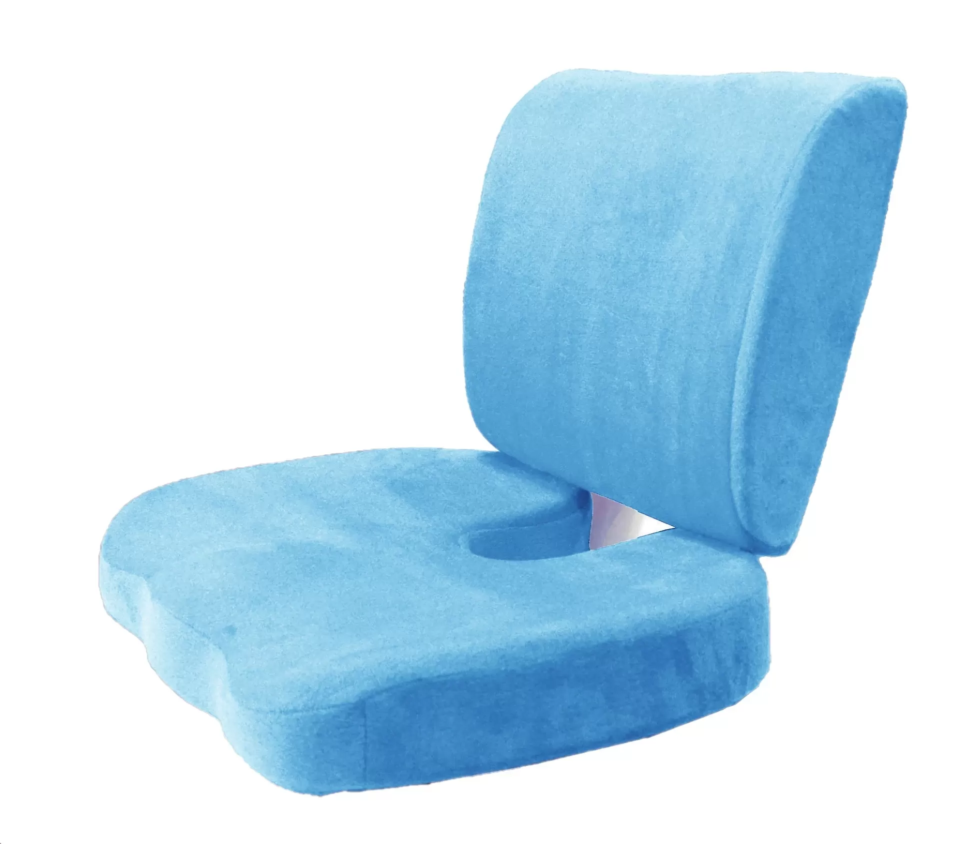 Orthopedic Comfort Memory Foam Coccyx Seat Pad and Back Support Set