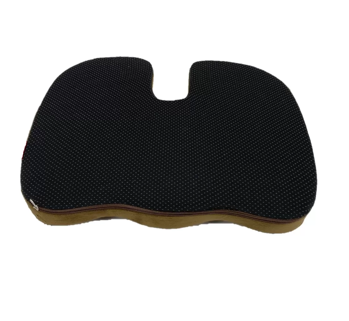 Orthopedic Comfort Memory Foam Coccyx Seat Pad and Back Support Set