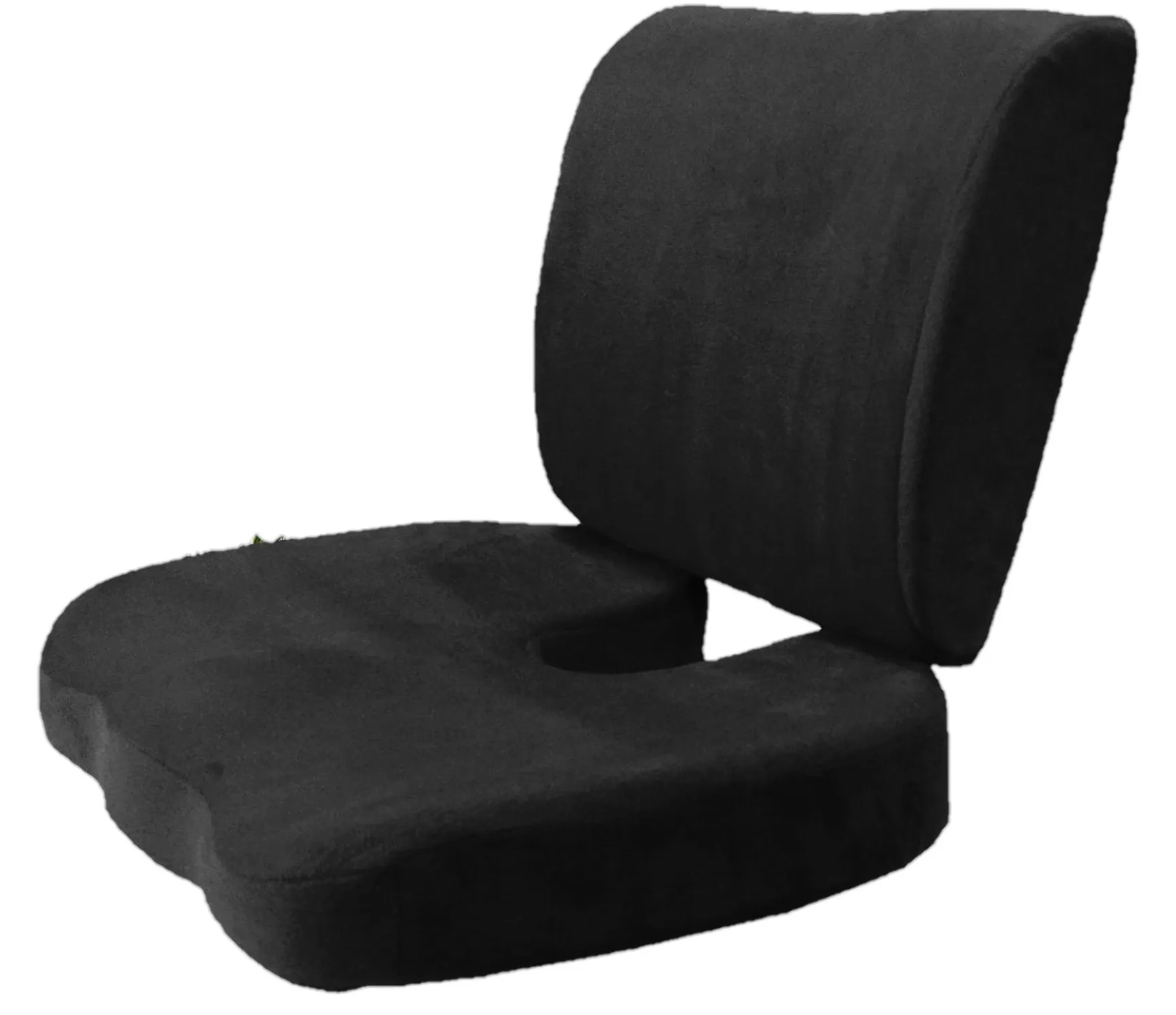 Orthopedic Comfort Memory Foam Coccyx Seat Pad and Back Support Set