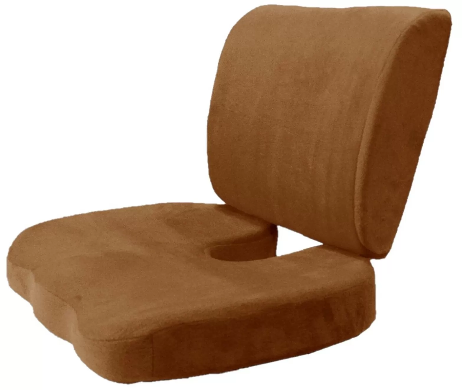 Orthopedic Comfort Memory Foam Coccyx Seat Pad and Back Support Set