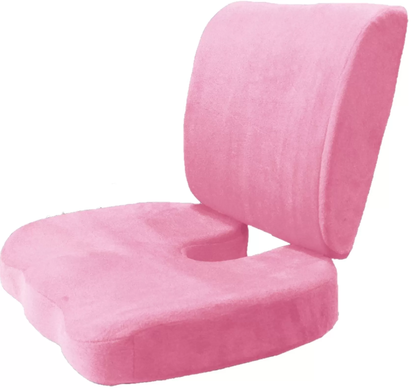 Orthopedic Comfort Memory Foam Coccyx Seat Pad and Back Support Set