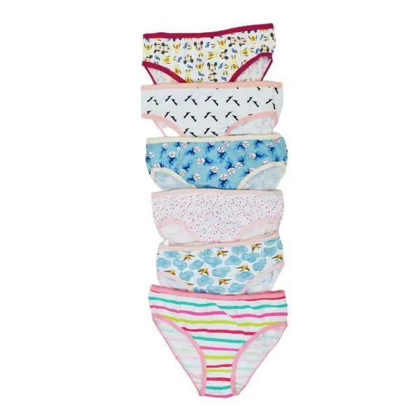 Pack Of 6 Random Panties For Girls