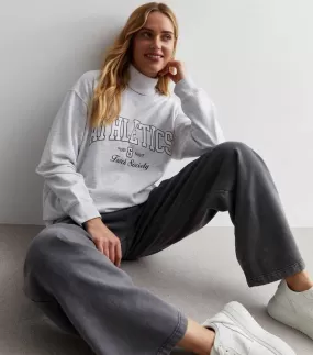 Pale Grey Athletics Logo Oversized Sweatshirt