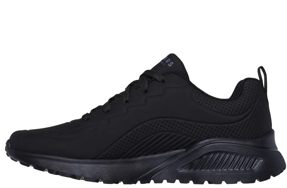 Pantofi sport, barbati, SKECHERS UNO LITE- LIGHTER ONE 183120-BBK negru, piele ecologica