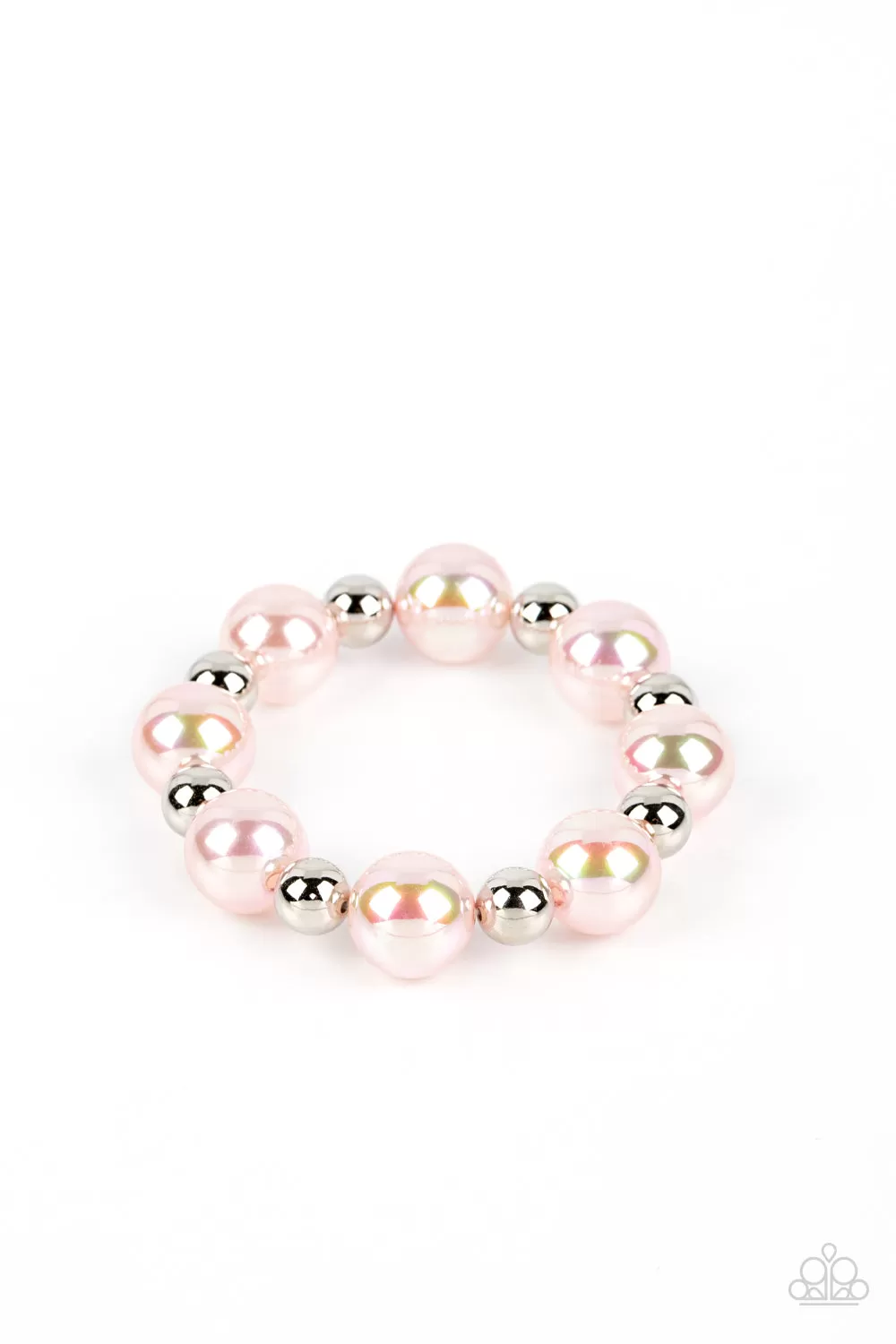 Paparazzi A DREAMSCAPE Come True - Pink Iridescent Pearls Bracelet